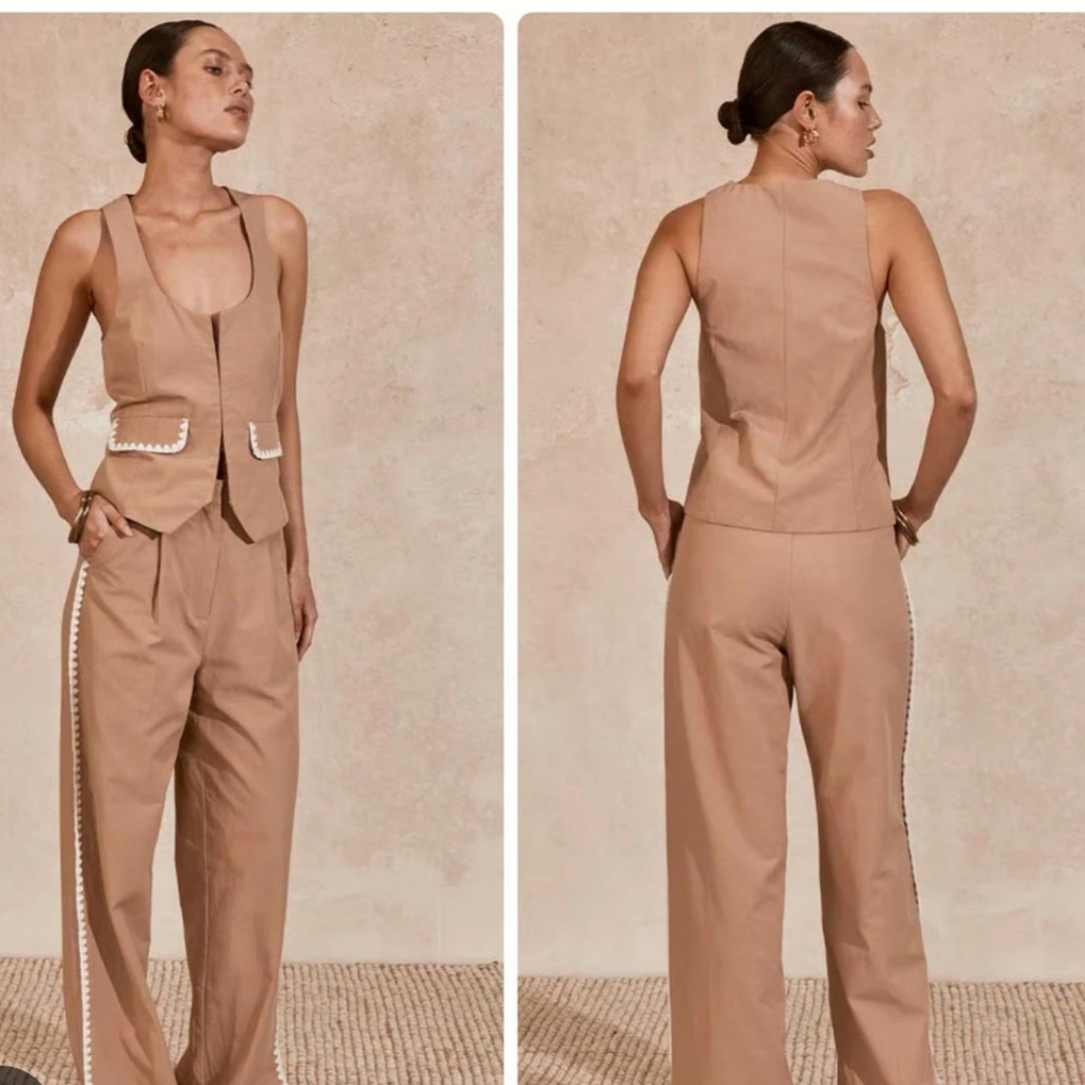 NWT ANTHROPOLOGIE MON RENN LISLE PANT SIZE L